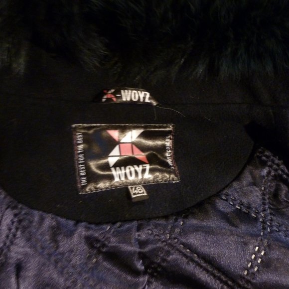 ELEGANT Winter Wool Blend Coat with Removable Fur Collar Sz 46( UK) - Picture 9 of 15